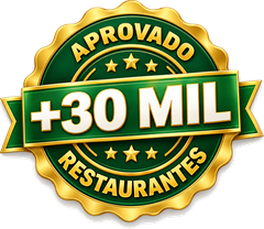 Aprovado por mais de 30 mil restaurantes
